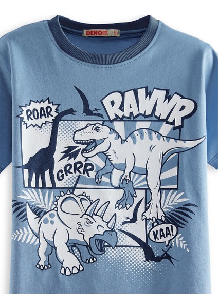 Dinolar Erkek Çocuk T-Shirt Şort Takım