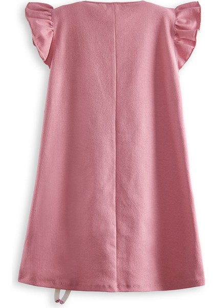 Lilycorn Kız Çocuk Pembe Yazlık Elbise