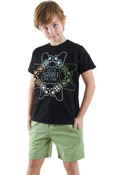 Start Game Erkek Çocuk T-Shirt Şort Takım
