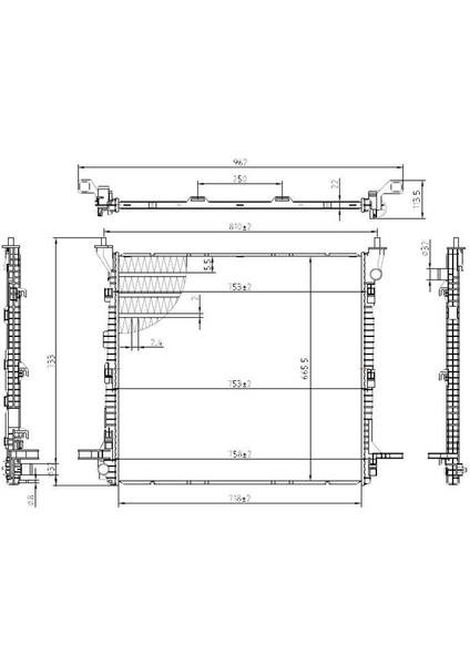 MGA-80909 - Su Radyatoru Brazıng (Vw: Crafter / Crafter Panelvan)