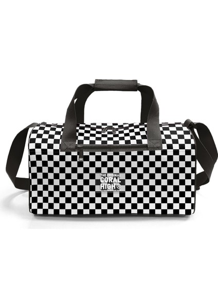 Siyah Beyaz Dama Desenli Spor Çanta 27531 fiyatları