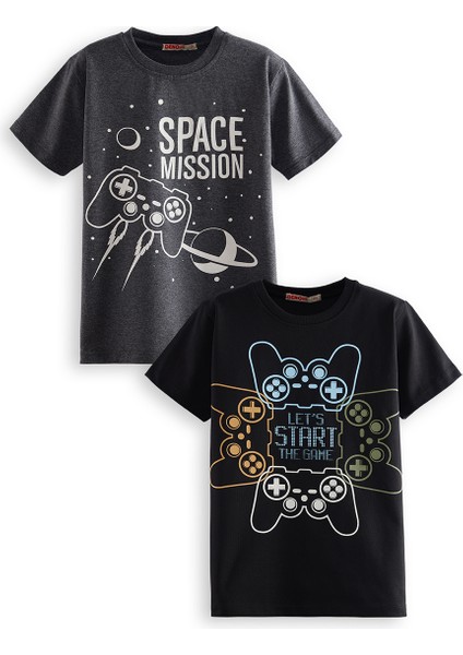 Start Game Erkek Çocuk 2'li Paket T-shirt