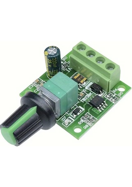 Dc Motor Hız Kontrol Cihazı 1803BK - Ayarlanabilir Düğmeli Düşük Voltaj Sürücü, 2A Çıkış fiyatları