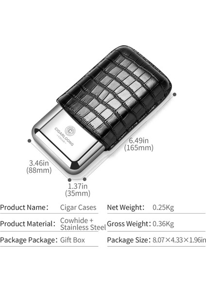 Metal Deri Puro Kılıfı 3'lü Croco Siyah 60RING fırsatları