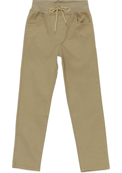 Kız Çocuk Lastikli Ribana Bel Kanvas Çocuk Pantolonu Okul Pantolon modelleri