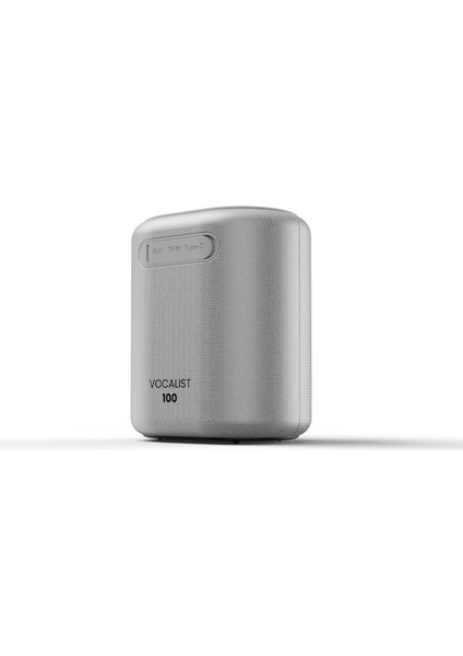 Vocalist 100 Kablosuz Bluetooth 5.0 25W Rgb Aydınlatmalı Bt/aux/sd Kart Girişli Tws Mikrofonlu Taşınabilir Karaoke Sistemi Hoparlör Gümüş