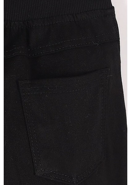 Kız Çocuk Lastikli Ribana Bel Kanvas Çocuk Pantolonu Okul Pantolon indirimleri