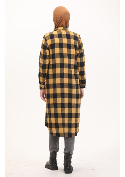 Ekose Tunik 1056-03 Hardal indirimleri