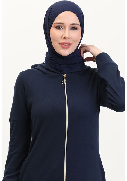 Fermuarlı Spor Kap 9626-01 Lacivert