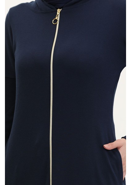 Fermuarlı Spor Kap 9626-01 Lacivert