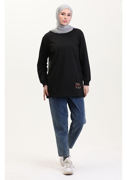 Iki Iplik Penye Tunik 280128-11 Siyah