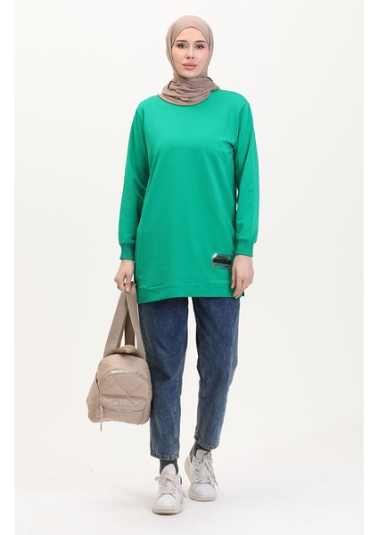 Iki Iplik Penye Tunik 280128-16 Yeşil