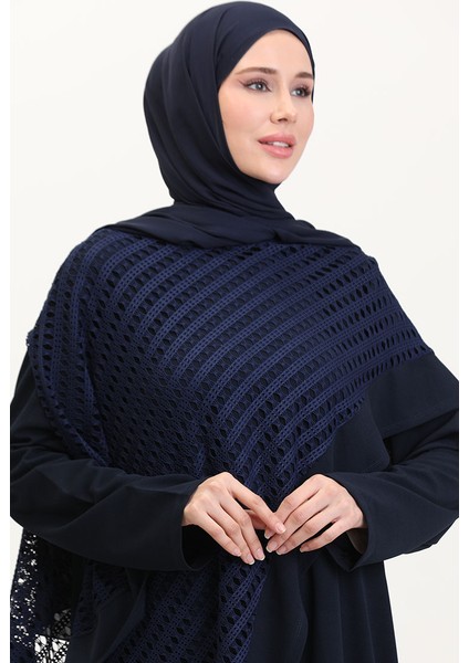 Büyük Beden Fileli Takım 5504-02 Lacivert modelleri