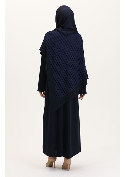 Büyük Beden Fileli Takım 5504-02 Lacivert indirimleri