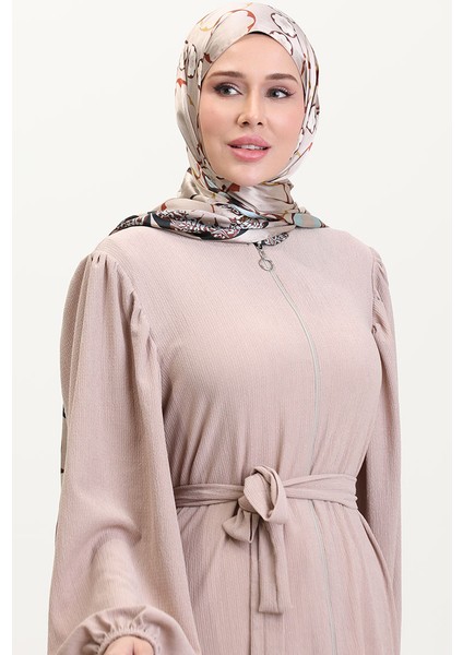 Balon Kollu Ferace 1026-09 Açık Vizon modelleri