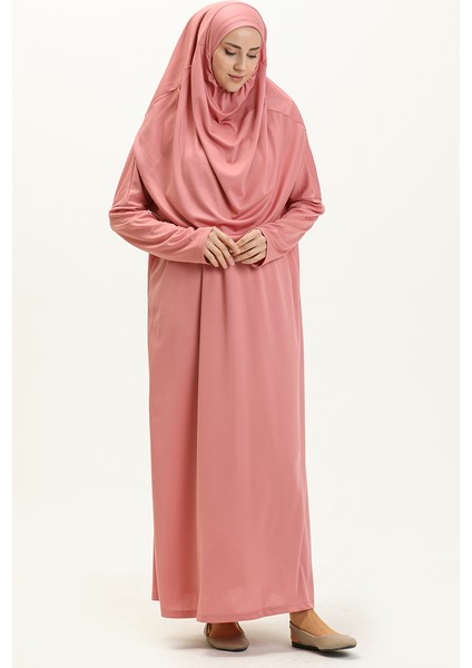 Tek Parça Namaz Elbisesi 1712-03 Pudra fiyatları