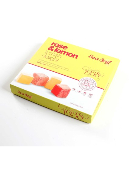 Gül ve Limon Aromalı Lokum (730 G)- Renkli Kutu fiyatları