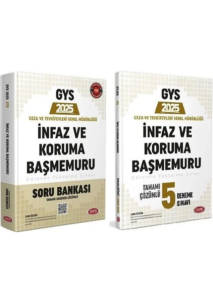 2025 Gys Ceza Ve Tevkifevleri İnfaz Ve Koruma Başmemuru Soru / 5 Deneme 2 Li Set