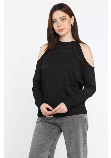 Omuz Dekolteli Kadın Triko Bluz P-00014620 fiyatları