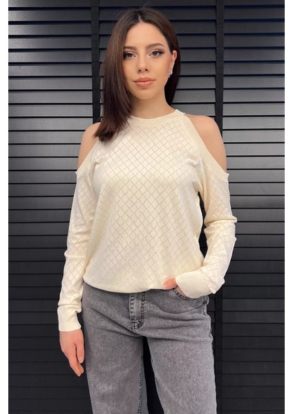 Omuz Dekolteli Kadın Triko Bluz fiyatları