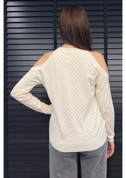 Omuz Dekolteli Kadın Triko Bluz fırsatları