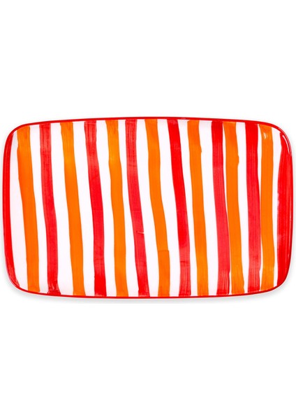 Joy Dikdörtgen Servis Kırmızı 30X19 cm