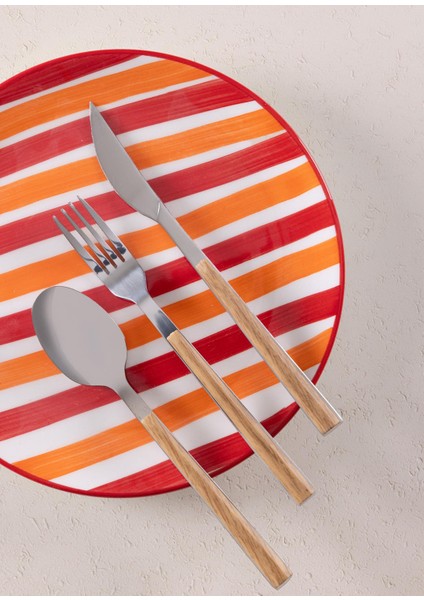 Joy Pasta Tabağı 6lı Set Kırmızı 19 cm fırsatları