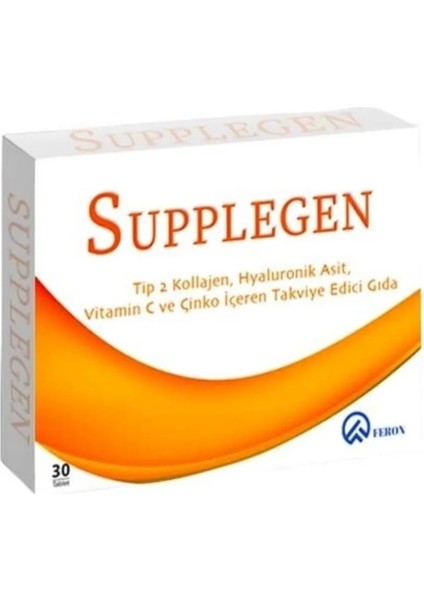 Supplegen 30 Tablet Takviye Edici Gıda C Vitamini Çinko