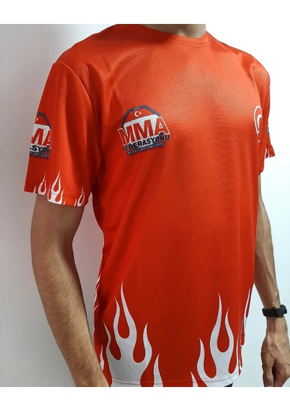 Tişört Mma Türkiye Baskılı Kırmızı