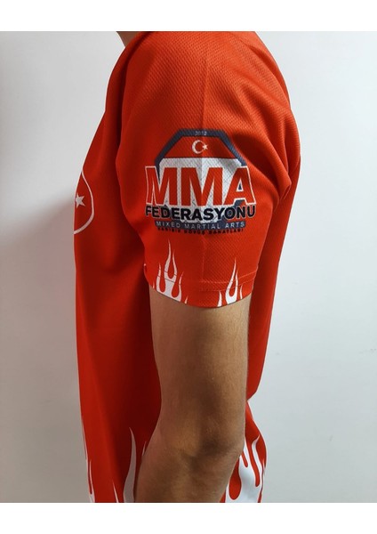 Tişört Mma Türkiye Baskılı Kırmızı fırsatları