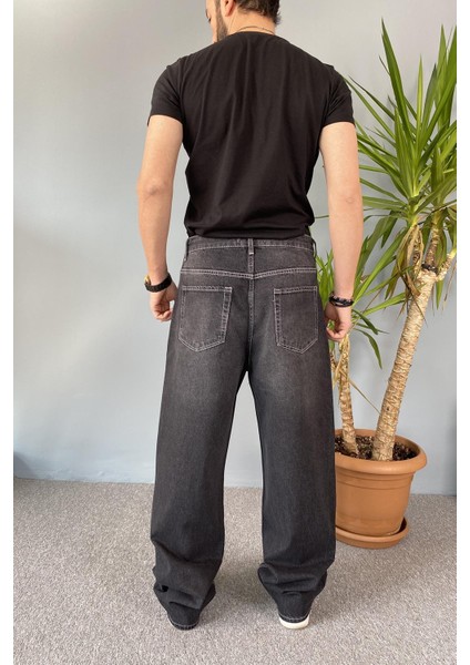 Siyah Baggy Kot Pantolon