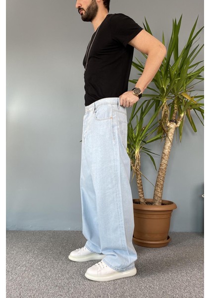 Buz Mavisi Baggy Kot Pantolon fırsatları