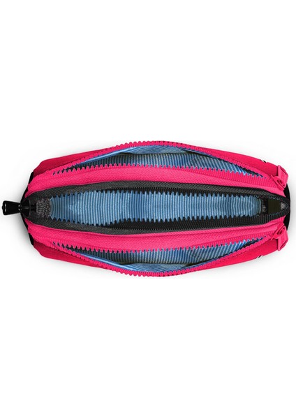 Pembe Siyah Beyaz Desenli Üç Bölmeli Kalem Çantası 11178 fırsatları