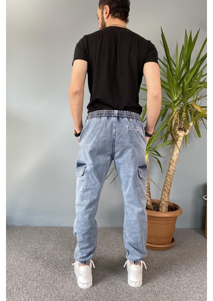 Paçası Lastikli Boyfriend Jogger Kargo Kot Pantolon indirimleri