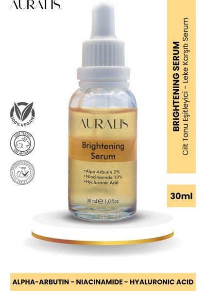 Brightening Serum, Aydınlatıcı Cilt Bakım Serumu 30 ml