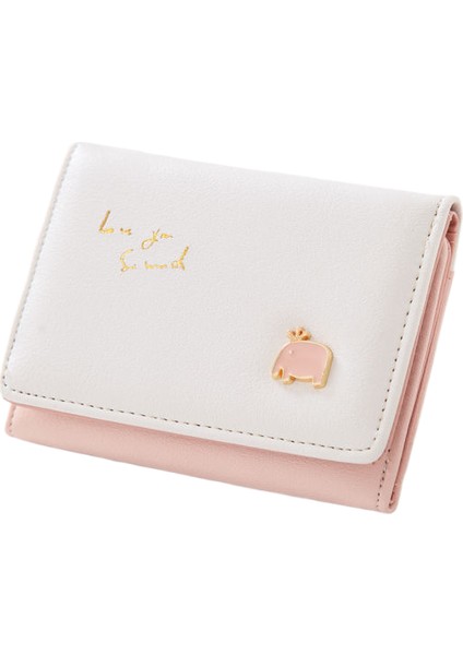 Kısa Bozuk Para Cüzdanı, Yeni Sevimli Küçük Fil Desenli Cüzdan, Pratik ve Sevimli Öğrenci Kartı Sahibi (Yurt Dışından)