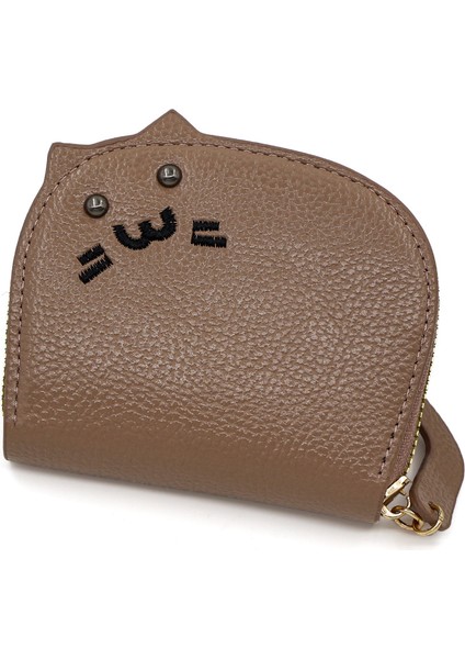 Kadınlar Için Yeni Kedi Kart Tutucu, Kompakt Internet Ünlüsü, Sevimli Çoklu Kart Yuvası Kart Tutucu, Büyük Kapasiteli Karikatür Bozuk Para Cüzdanı (Yurt Dışından)