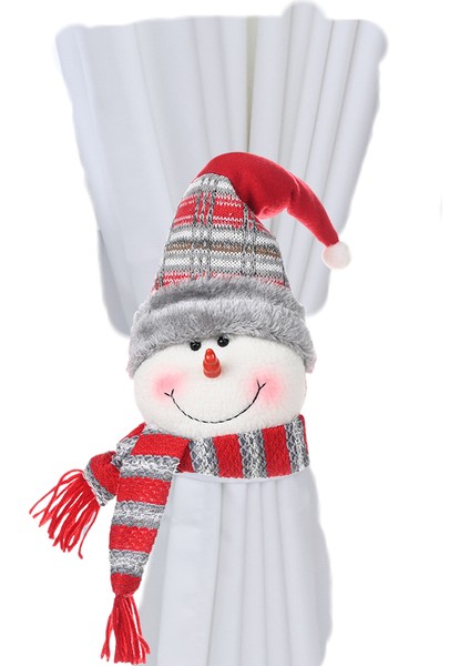 Tzmalloynoel Lastik Bant Tokası Perde Dekoratif Kayış Noel Dekoratif Malzemeler Ev Kumaş Giyinme Perde Tokası (Yurt Dışından)