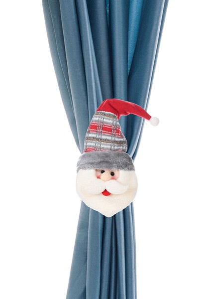 Tzmalloynoel Lastik Bant Tokası Perde Dekoratif Kayış Noel Dekoratif Malzemeler Ev Kumaş Giyinme Perde Tokası (Yurt Dışından)