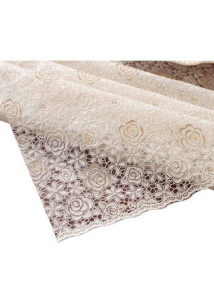 Su Geçirmez, Yağa ve Demire Dayanıklı Dantel Sümen, Yıkanabilir ve Silinebilir Kalınlaştırılmış Masa Örtüsü, Plastik Sıcak Damgalama Pvc Masa Örtüsü (Yurt Dışından)