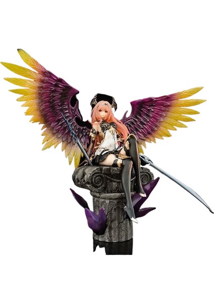God Strike'ın Gazabı Bahamut Dark Dragon Rider Dark Angel Heykelcik Aranjmanı (Yurt Dışından)