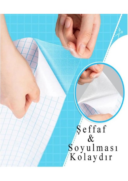 Dijifix Yapışkanlı Asetat 80MICRON 2MX45CM Şeffaf 1 Adet