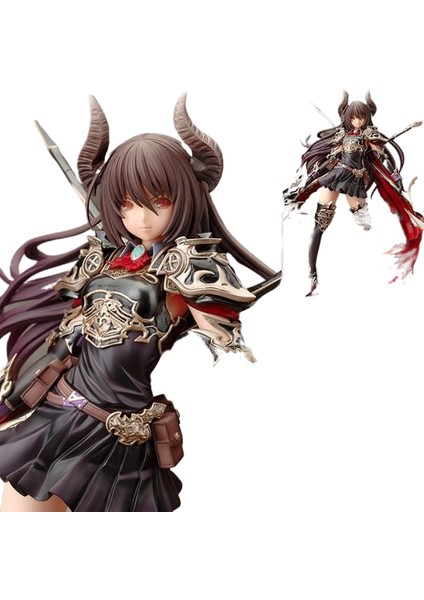 God Strike'ın Gazabı Bahamut Dark Dragon Rider Dark Angel Heykelcik Aranjmanı (Yurt Dışından)