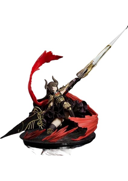 God Strike'ın Gazabı Bahamut Dark Dragon Rider Dark Angel Heykelcik Aranjmanı (Yurt Dışından)