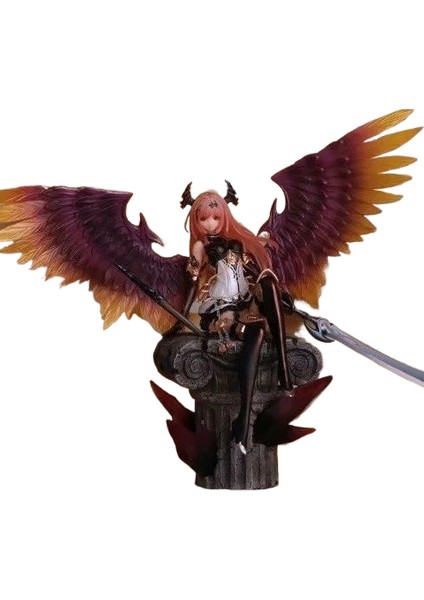God Strike'ın Gazabı Bahamut Dark Dragon Rider Dark Angel Heykelcik Aranjmanı (Yurt Dışından)