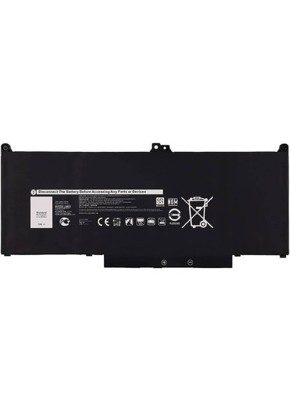 Dell ile Uyumlu Latitude L5310, L5300, L7400 2-In-1 P96G Batarya Pil - 4 Cell