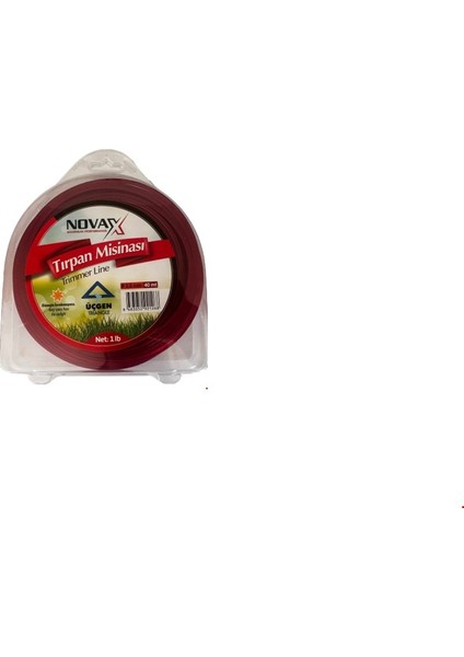 Tırpan Misina Üçgen Kırmızı 3.5 mm 40 mt