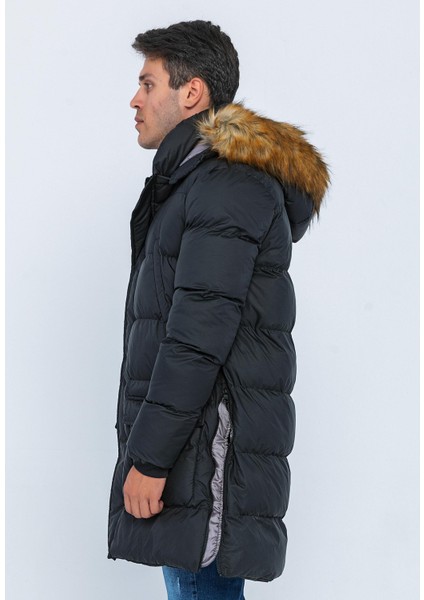 Erkek Regular Fit Astarlı Rahat Giyim Iç Cepli Mont