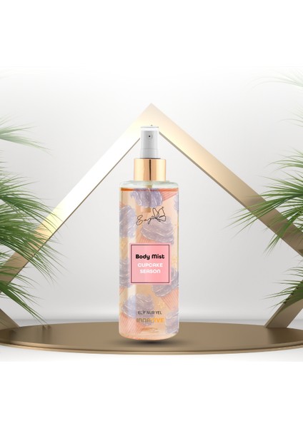 3x Elif Nur Yel Eny Body Mist Cupcake & Skirt & Tie & Kissable Amber Vücut Spreyleri