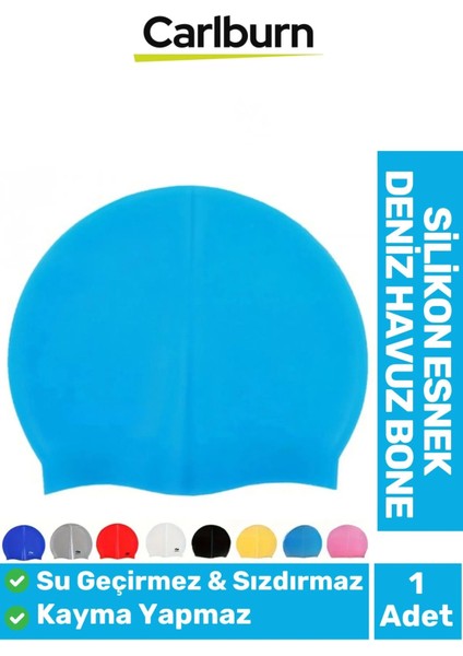 Özel Üretim Kaymaz Su Geçirmez Sızdırmaz Silikon Yüzücü Elastik Yüzme Şapkası Havuz Deniz Bonesi